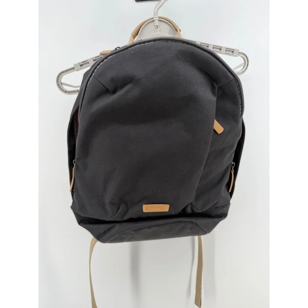 Bellroy Classic Backpack Charcoal Black Canvas Leather Trim Laptop Bag 18in